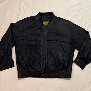 Vintage Michelangelo Italian Leather Bomber XL